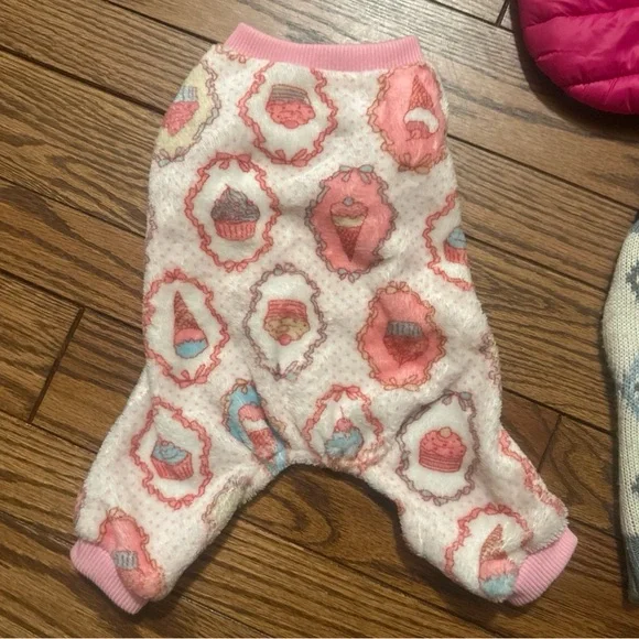 Stylish Pet Apparel Set - Pink, Gray, and Multicolor - Picture 7 of 7